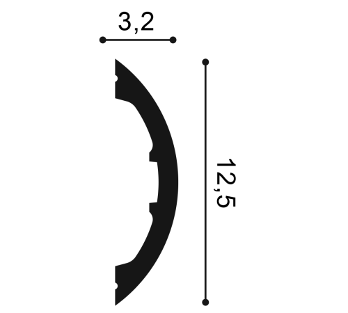 Молдинг Orac Decor P3070 RADIUS P3070