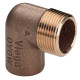 Угол 90° бронзовый Viega пайка-НР 18х3/4 133108