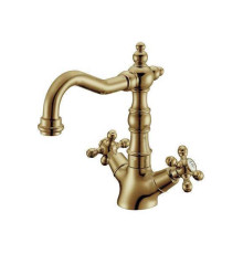 Смеситель для раковины Boheme Medici Presente высокий бронза 312