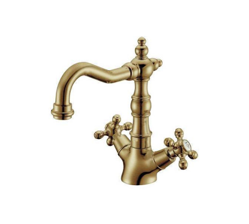 Смеситель для раковины Boheme Medici Presente высокий бронза 312