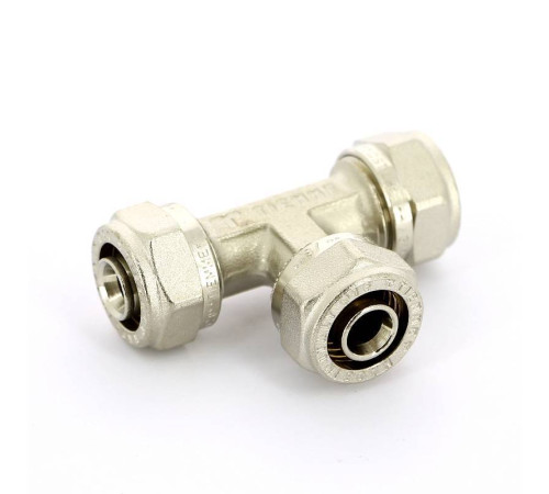 Тройник обжимной никелированный Tiemme 16х2.0 1600002