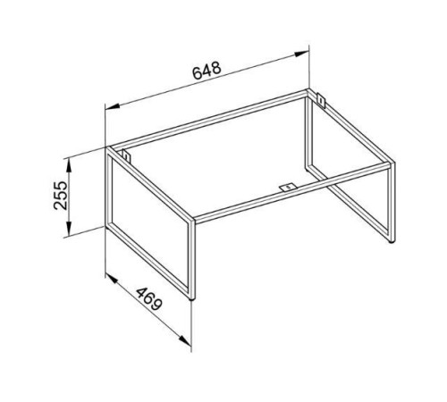 Ножки напольные Keuco Plan антрацит матовый 32998 110002