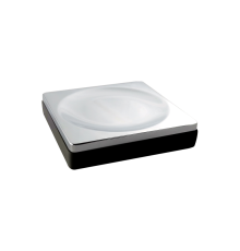 Мыльница Boheme 10960-B-CR настольная квадратная черный/хром 10960-B-CR