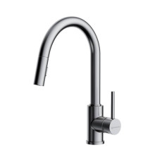 Смеситель для кухни Omoikiri Shinagawa-SB-BN с выдвижным изливом нержавеющая сталь 4994459