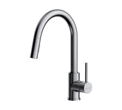 Смеситель для кухни Omoikiri Shinagawa-SB-BN с выдвижным изливом нержавеющая сталь 4994459