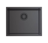 Кухонная мойка Omoikiri Tadzava 54-U/I Ultra-GM 54x44 см вороненая сталь 4993267