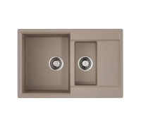 Кухонная мойка Omoikiri Daisen 78-2T-SA Tetogranit 78x51 см бежевый 4993536