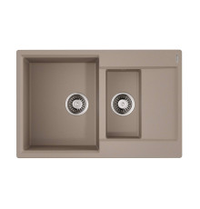 Кухонная мойка Omoikiri Daisen 78-2T-SA Tetogranit 78x51 см бежевый 4993536