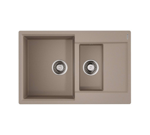 Кухонная мойка Omoikiri Daisen 78-2T-SA Tetogranit 78x51 см бежевый 4993536