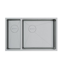 Кухонная мойка OMOIKIRI Taki 69-2-U/IF-R Side-IN 69,5x44 см нержавеющая сталь 4993182