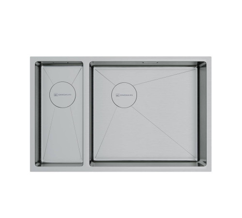 Кухонная мойка OMOIKIRI Taki 69-2-U/IF-R Side-IN 69,5x44 см нержавеющая сталь 4993182