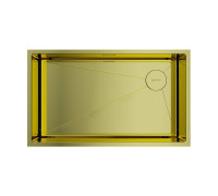 Кухонная мойка Omoikiri Taki 74-U/IF Side-LG 74x44 см светлое золото 4993171