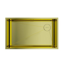 Кухонная мойка Omoikiri Taki 74-U/IF Side-LG 74x44 см светлое золото 4993171