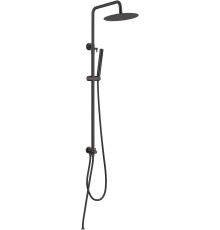 Душевая стойка Allen Brau Priority с верхним душем 3 режима черный матовый 5.31031-31