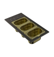 Контейнер Omoikiri DC-02-3-LG нержавеющая сталь светлое золото 4999080