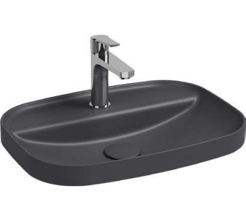 Раковина встраиваемая сверху Allen Brau Fantasy 55x40x11.4 см антрацит 4.11034.AN