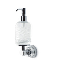 Дозатор для жидкого мыла настенный Boheme Aura хром 10247-CR