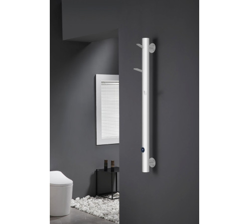 Полотенцесушитель электрический Boheme Oak 20.1х150 см нижнее подключение матовый белый 724-MW