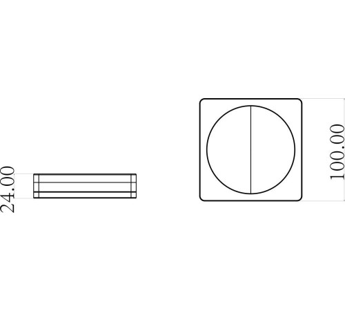 Мыльница Boheme 10960-B-CR настольная квадратная черный/хром 10960-B-CR