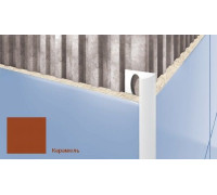 Профиль для плитки внешний Cezar 7 мм карамель S107