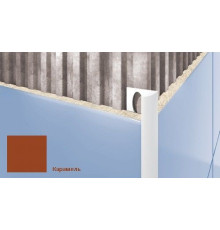 Профиль для плитки внешний Cezar 7 мм карамель S107