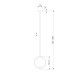 Подвесной светильник 50257/1 LED никель