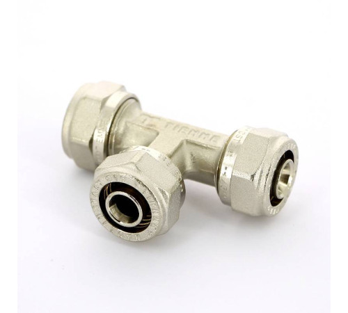 Тройник обжимной никелированный Tiemme 16х2.0 1600002