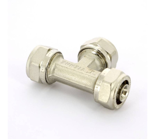 Тройник обжимной никелированный Tiemme 16х2.0 1600002