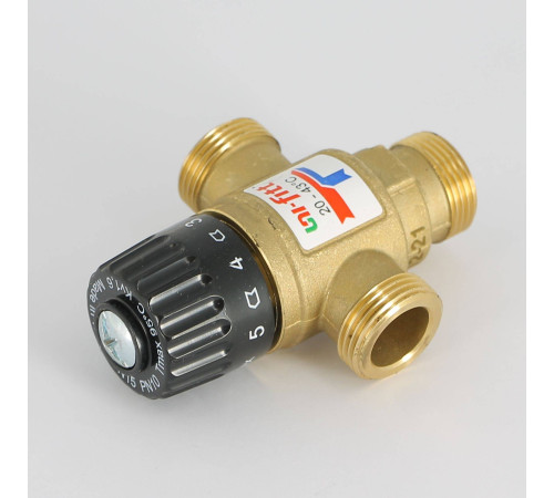 Клапан термосмесительный Uni-Fitt 3/4 20-43°C Kvs 1.6 боковое смешение 351G0130