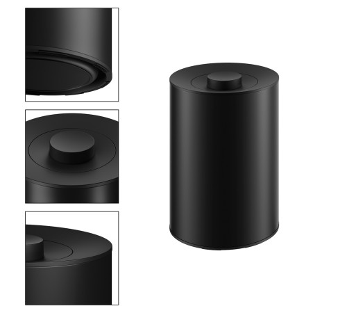 Ведро для мусора KEUCO PLAN 5 л черный матовый 04989 370037