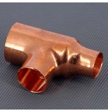 Тройник медный под пайку Viega 28х22х18 мм 122119