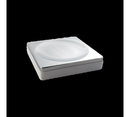 Мыльница Boheme 10960-W-CR настольная квадратная хром 10960-W-CR