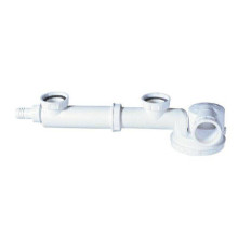 Сифон для двойной мойки Wirquin Эспас 1 1/2х40 мм суперплоский без выпуска 30717977