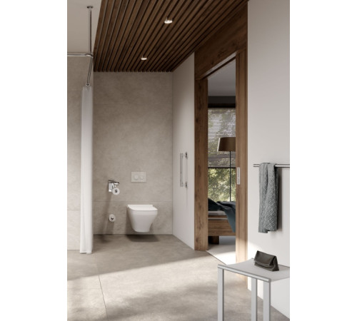 Полотенцедержатель KEUCO COLLECTION REVA 600 мм с крючком черный матовый 12801 370600