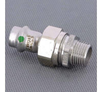 Муфта переходная пресс-В Viega Sanpress Inox нержавеющая сталь 15x3/4 436582