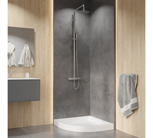 Поддон для душа полукруглый RGW CR/R 800x800 мм керамический 19170488-01