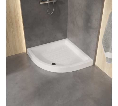 Поддон для душа полукруглый RGW CR/R 800x800 мм керамический 19170488-01