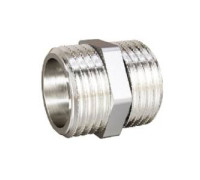 Ниппель резьбовой LD DN15 1/2 НР-НР латунь никелированная LD.67.501.15