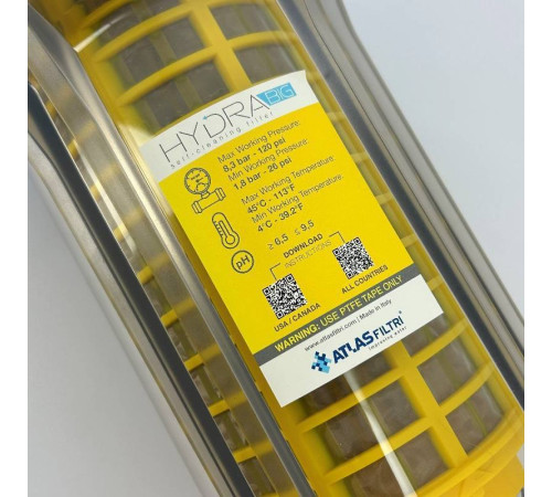 Фильтр промывной Atlas Filtri Hydra Big 1 90 мкм RA6312030
