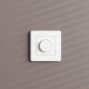 Рамка из поликарбоната на 1 пост Split белый/черный, soft-touch W0013068