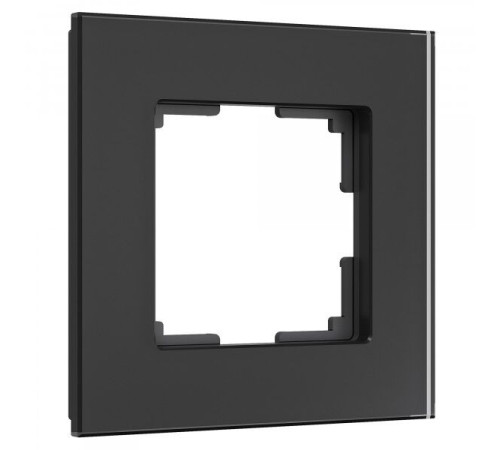 Рамка из стекла на 1 пост Senso черный soft-touch W0013108
