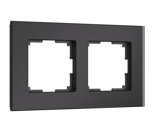 Рамка из стекла на 2 поста Senso черный soft-touch W0023108
