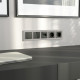Рамка из стекла на 5 постов Senso дымчатый soft-touch W0053117