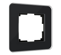 Рамка из стекла на 1 пост Elite черный W0012448