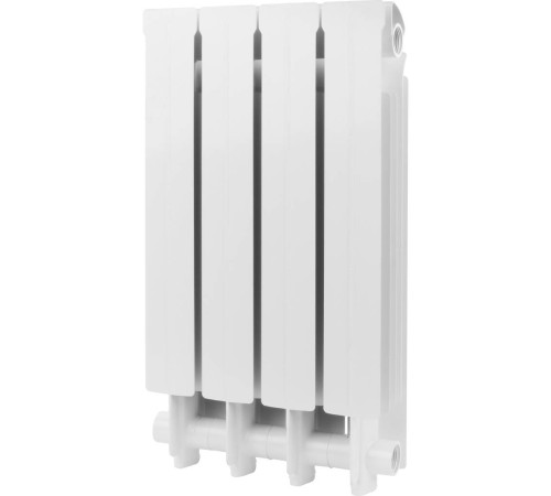Радиатор алюминиевый Global VOX-R 500 4 секции боковое подключение белый RAL 9010 VX05001004