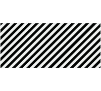 Вставка Cersanit Evolution диагонали черно-белый 20х44 см EV2G442