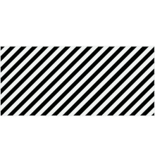 Вставка Cersanit Evolution диагонали черно-белый 20х44 см EV2G442
