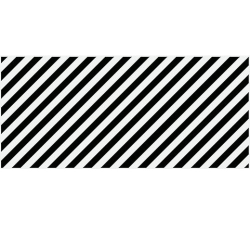 Вставка Cersanit Evolution диагонали черно-белый 20х44 см EV2G442