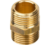 Ниппель STOUT 3/8 НР-НР латунный SFT-0003-003838