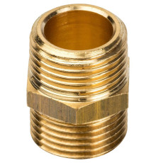 Ниппель STOUT 3/8 НР-НР латунный SFT-0003-003838